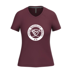 T-SHIRT BORDEAUX LOGO FEMME...