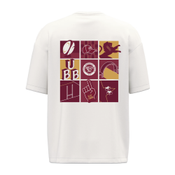 T-SHIRT OR & BORDEAUX - UBB